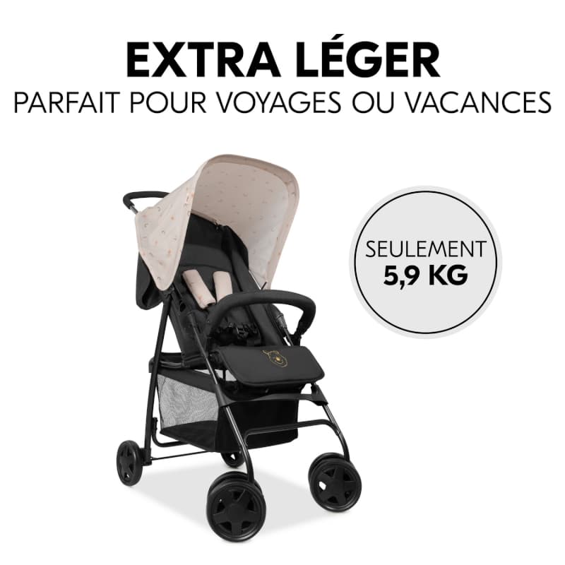 Pousette Sport Pooh Rainbow Beige — vue 4 sur 5