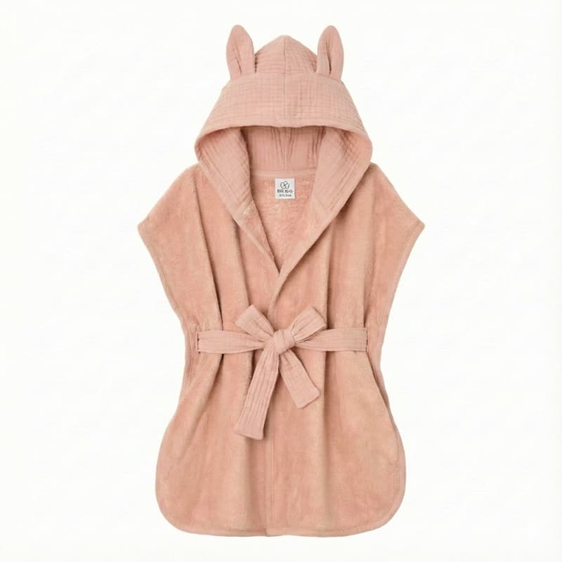 Peignoir Bambou et Gaze de Coton, mocha 2-4a bb&co