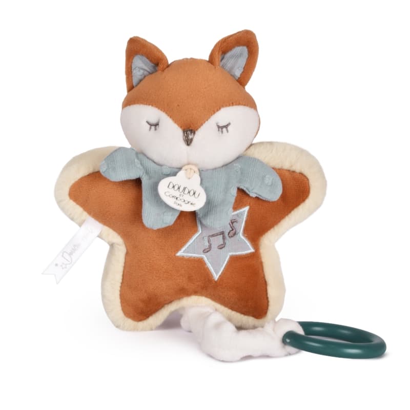Timo Boite a Musique, orange 16cm doudou et compagnie