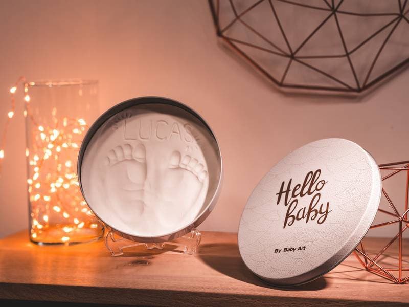 Boite Empreinte Bebe Magic Box Shiny, baby art multicolore 16,5 x16 baby art multicolore 16,5 x16,5 x 3,4 cm — vue 2 sur 3
