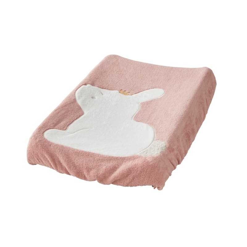 L&j Matelas a Langer avec Housse Eponge, rose moyen permanent — vue 2 sur 4