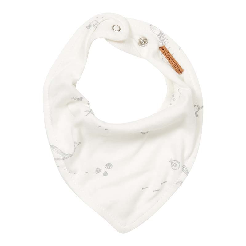 Bavoir Bandana Ocean White, little dutch white 22x16 little dutch white 22x16
