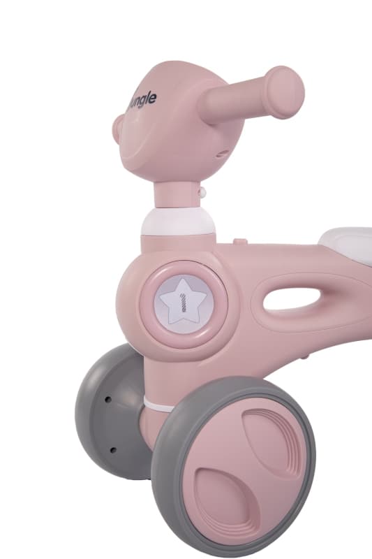 B-porteur Velo Bebe, bo jungle rose — vue 3 sur 5