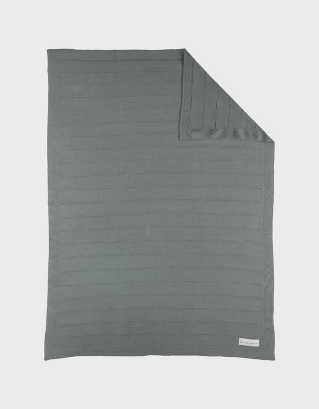 Couverture Tricot, kaki 75x100cm mix and match noukie's hiver — vue 2 sur 5