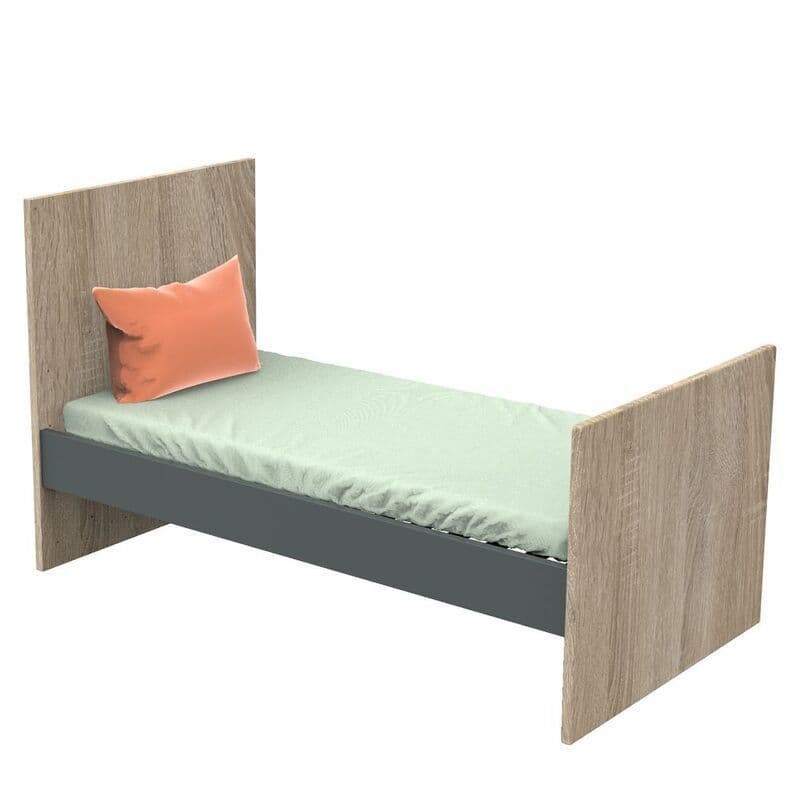Little Big Bed 140 X 70 Gris Nova Gris Volcan Nova, nova meuble — vue 3 sur 5