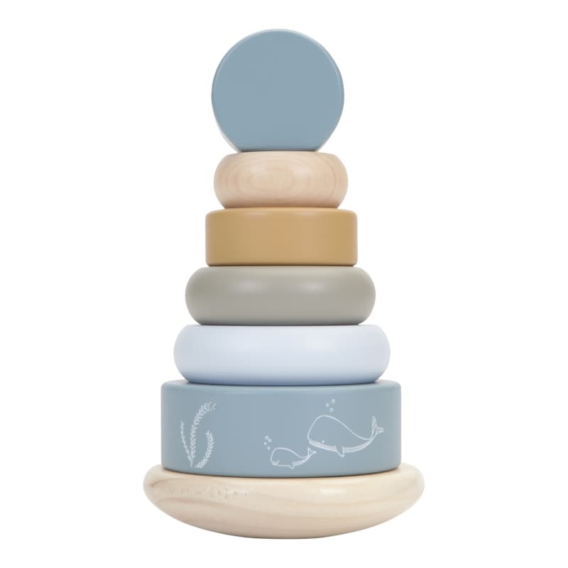 Ld Pyramide Anneaux en Bois - Ocean, ocean little dutch 2021 — vue 3 sur 3
