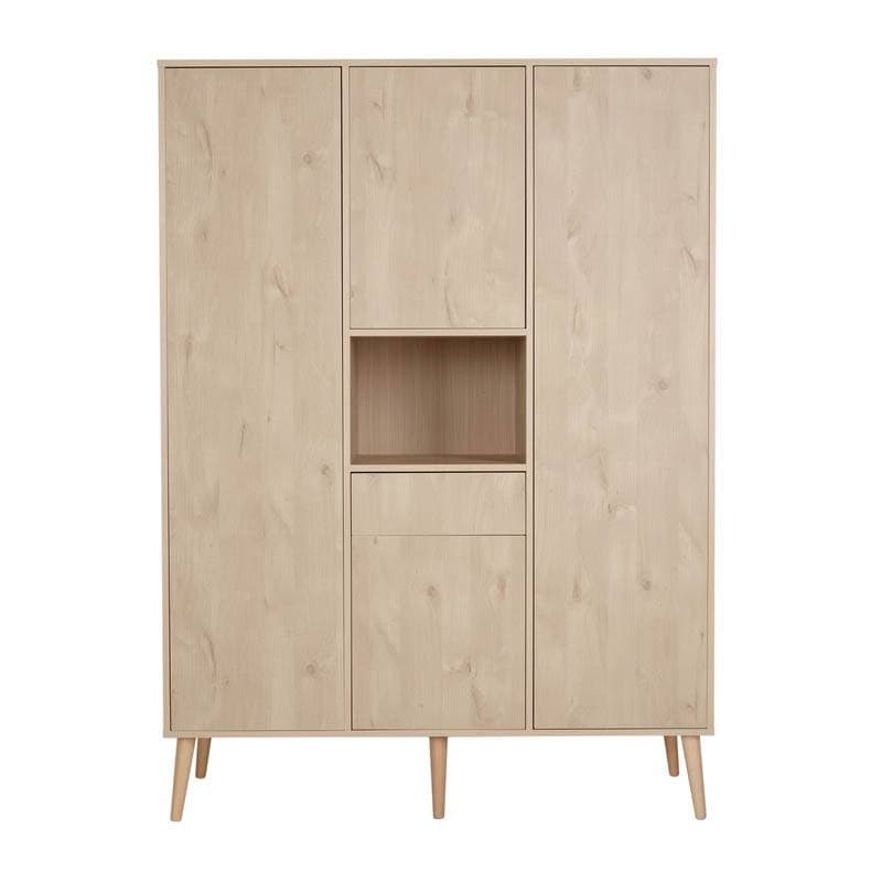 Armoire 4 Portes Cocoon Natural Oak, cocoon quax chêne naturel 143x58x196h — vue 2 sur 2