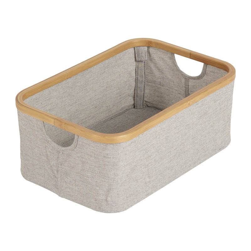 Panier de Toilette Coton Bambou Gris, quax gris 45x30x18h quax gris 45x30x18h