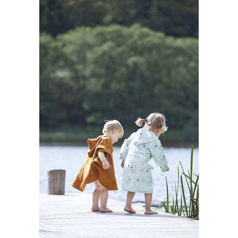 Peignoir 1-2 Ans Sea Friends Bleu, seafriends bleu — vue 3 sur 3