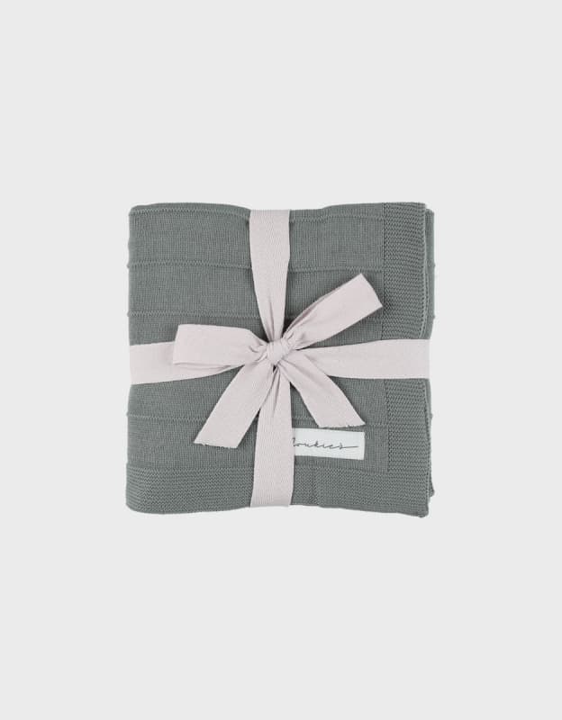 Couverture Tricot, kaki 75x100cm mix and match noukie's hiver — vue 1 sur 5