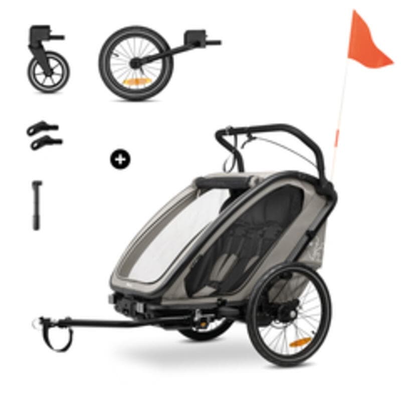 Chariot Bike N Walk Duo, light grey hauck 24/09