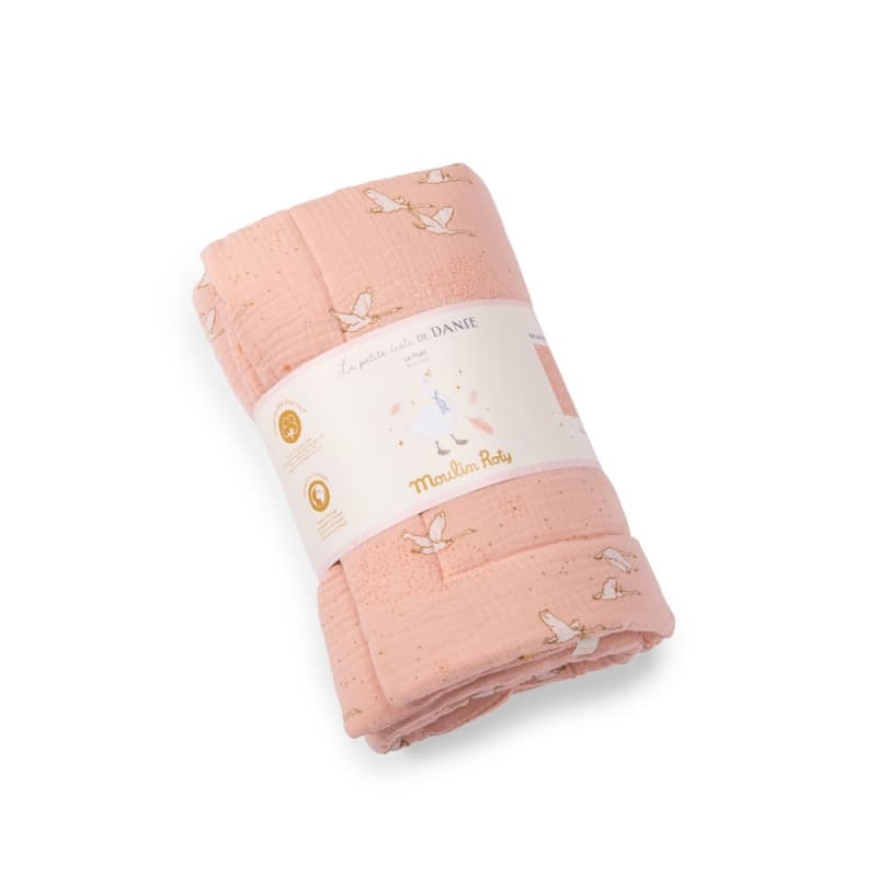 Plaid Rose la Petite Ecole de Danse, la petite école de danse moulin roty rose 90x69x0 p-e-a-h 2024 — vue 1 sur 4
