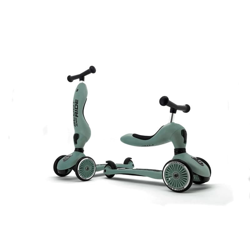 Sr-trottinette 2-1 Highwaykick 1 - Vert Forest, scoot & ride — vue 2 sur 3