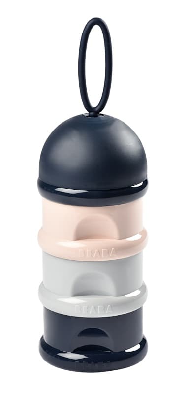 Boite Doseuse de Lait Empilable Noir Rose, repas per