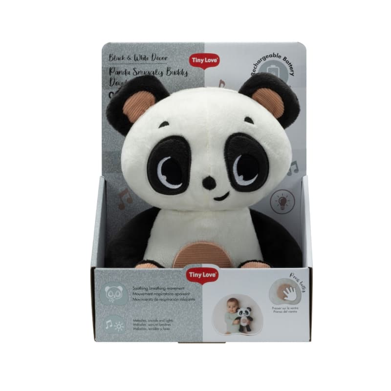 Peluche Snuggly Buddy Panda B&w Decor, tiny love — vue 6 sur 6