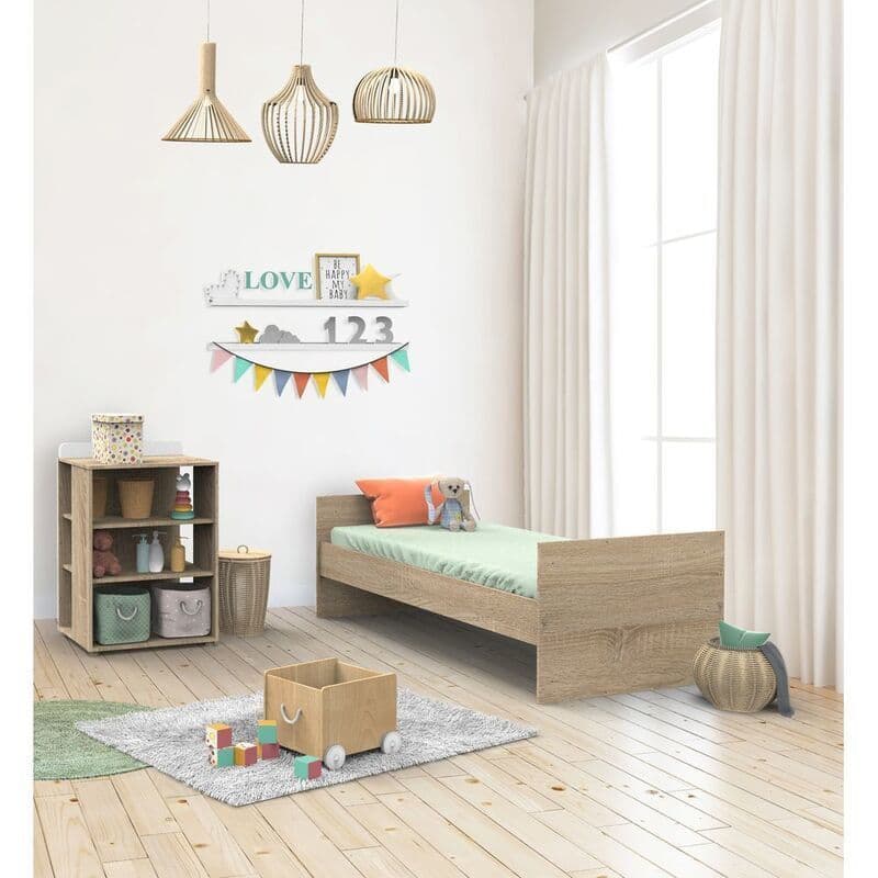 Lit Combine Evolutif 120x60 Blanc Nova Blanc Lin Nova, nova meuble — vue 3 sur 5