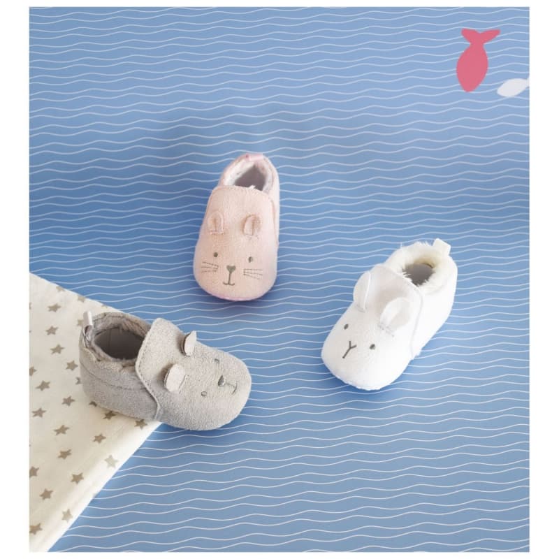 Chaussons Bebe Gris, accessoires dc gris 0-6 mois 2021 — vue 2 sur 5