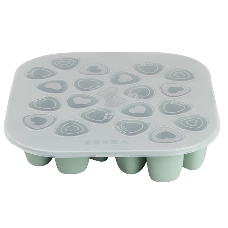 Mini Multiportions Silicone X20, vert sauge 35ml beaba 26/05 — vue 2 sur 7
