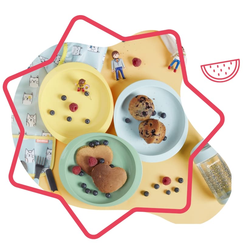 Assiettes Anti-derapantes X3, repas badabulle — vue 2 sur 5