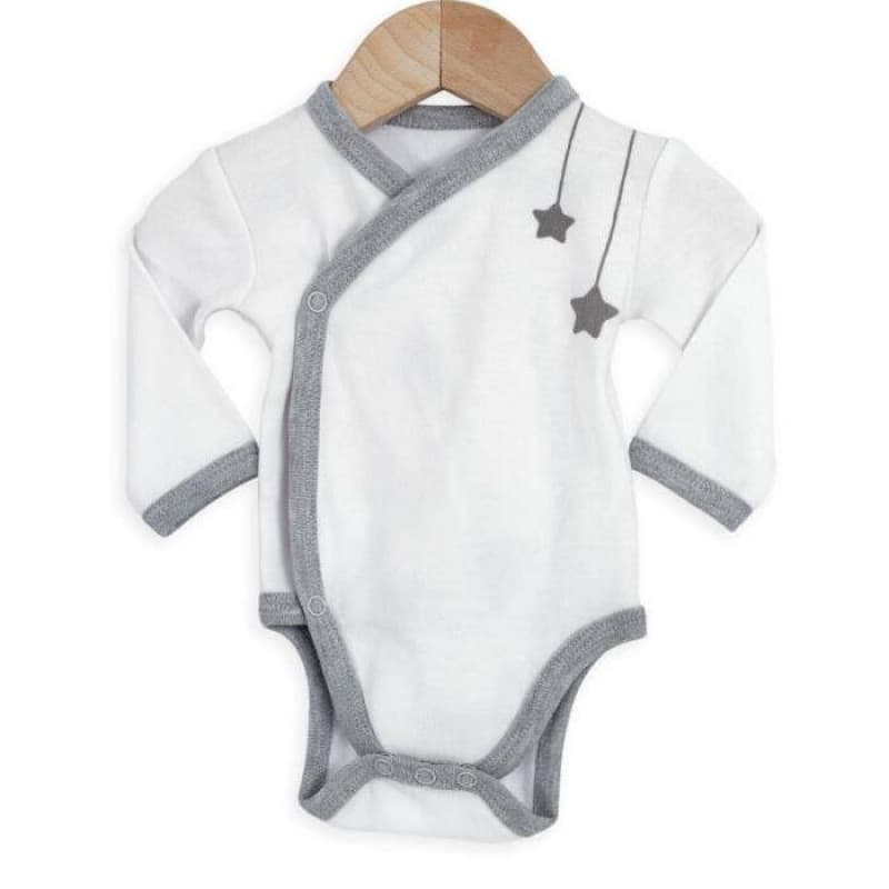 Kit Naissance 5pcs un Amour de Bebe, trois kilos sept blanc/gris 0m 2017 — vue 2 sur 4