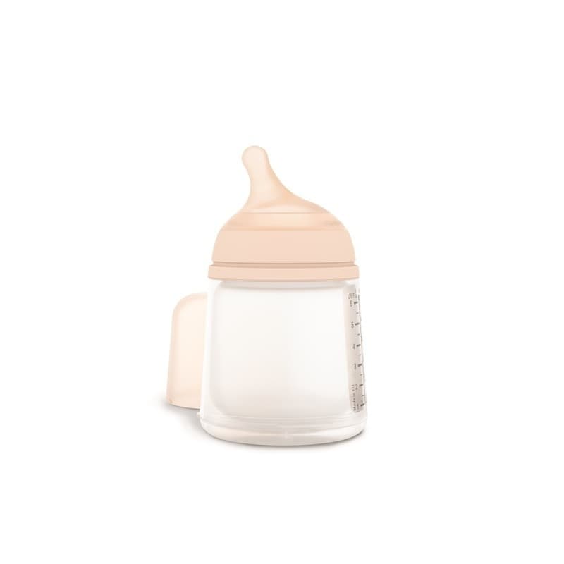 Pack Biberon Zerd.zerd 180ml Special Allaitement + Tetine + Poche Silicone, pink 180ml zero zero suavinex — vue 1 sur 3