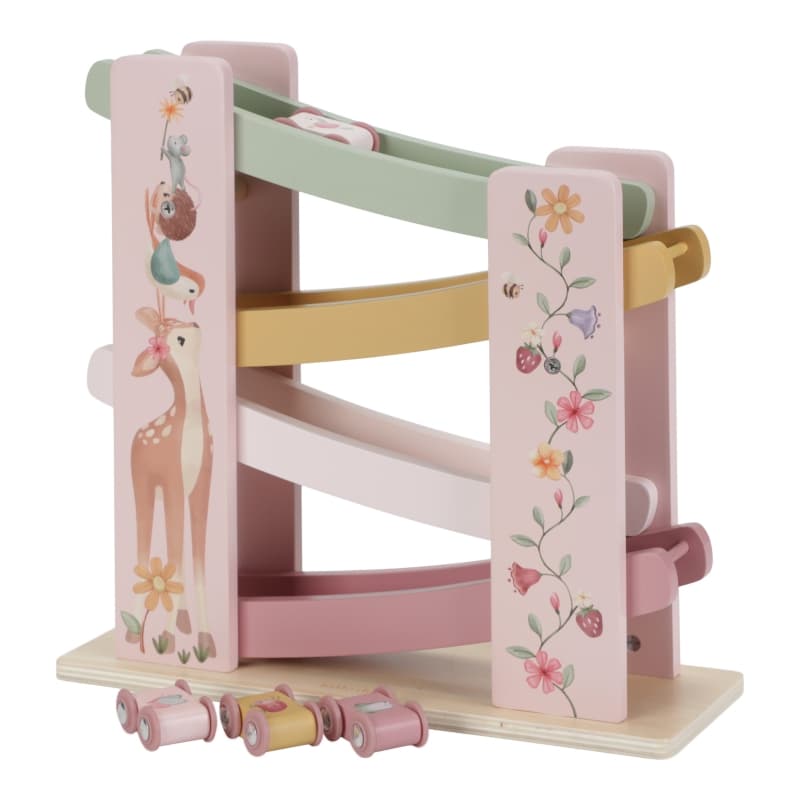 Circuit Rampe en Bois Fsc, rose jaune beige vert multicolore fairy garden little dutch — vue 1 sur 3