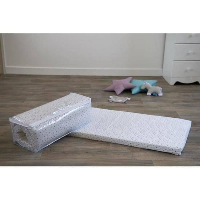 Matelas de Voyage Polyester Coton Blanc/etoiles — vue 4 sur 4