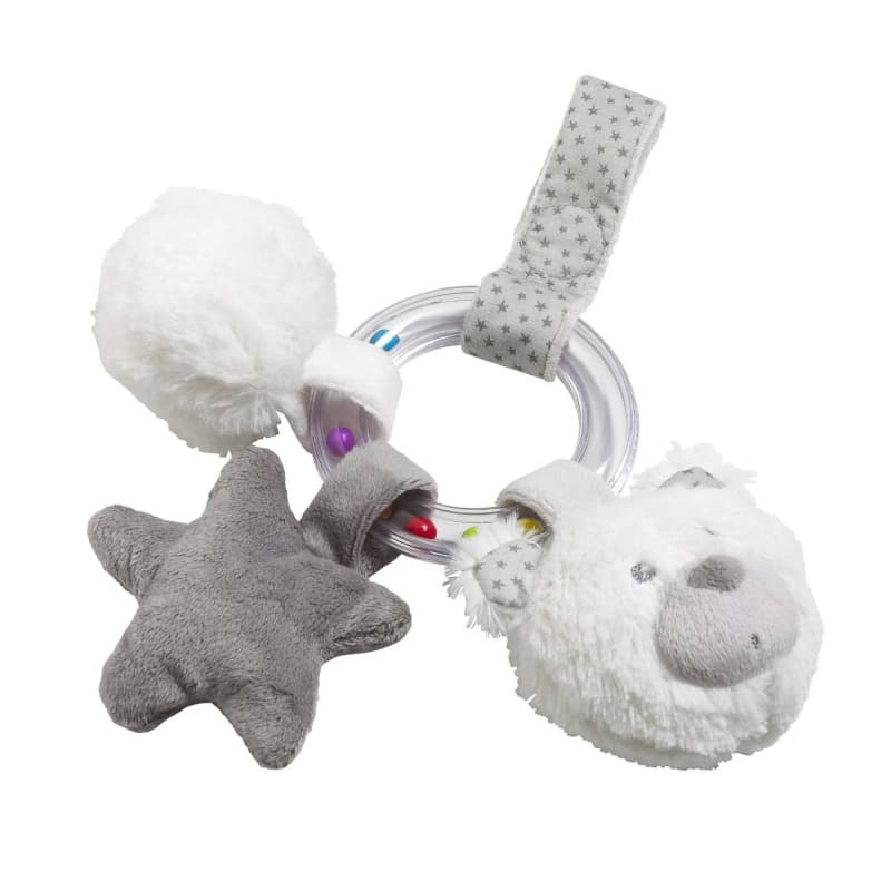 Hochet Celeste, celeste sauthon babydeco blanc/gris 0 per