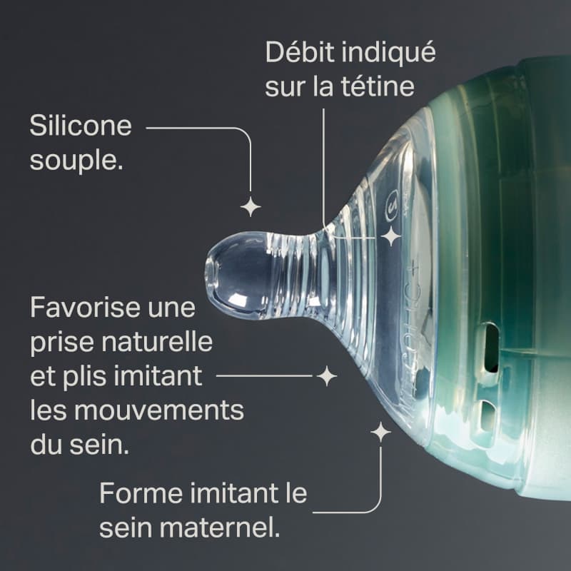Tetines Aac Debit Lent X2, clear 0m tommee tippee 25/11 — vue 4 sur 8