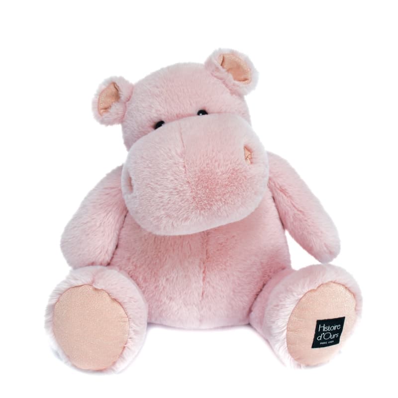 Hip Pie, rose 40cm l'hippo histoire d'ours a-24 h-24