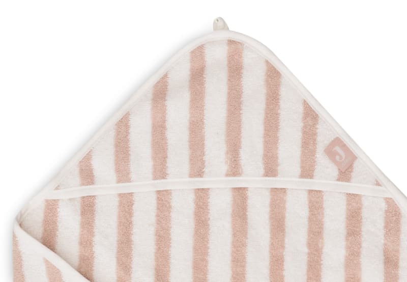 Cape de Bain Eponge Stripe Gots, wild rose 75x75cm basics e-24 — vue 4 sur 5