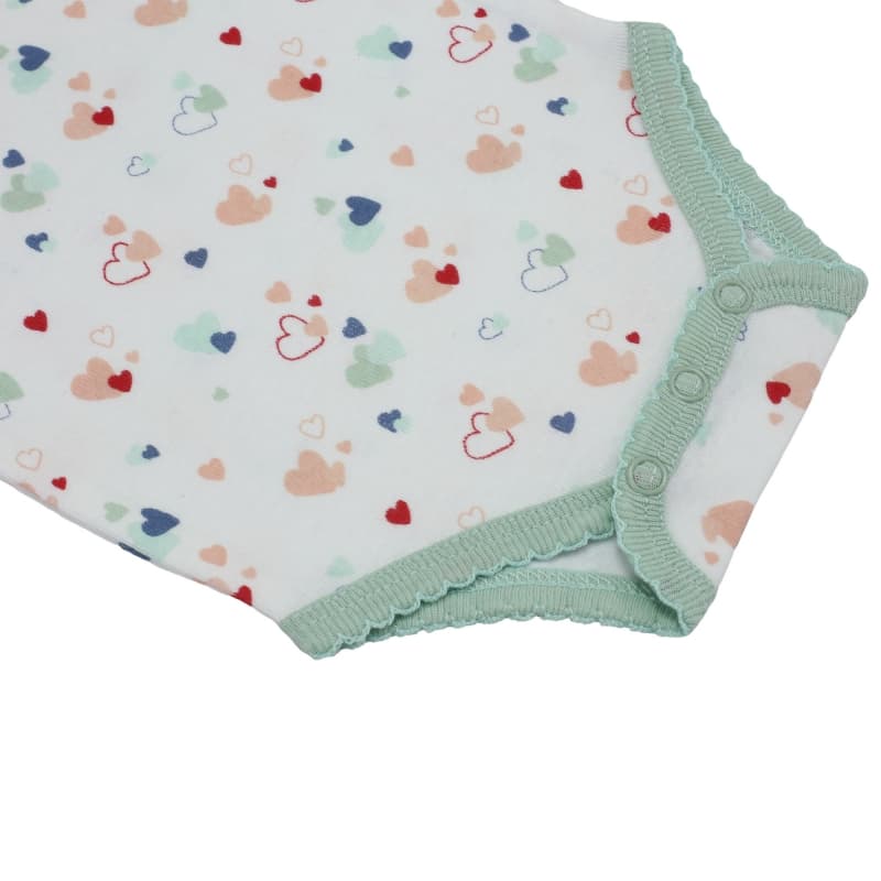 Body a Bretelle - Coeur, trois kilos sept blanc, sauge, rouge, bleu 1/3/6/12/18/23m p-23 — vue 4 sur 4