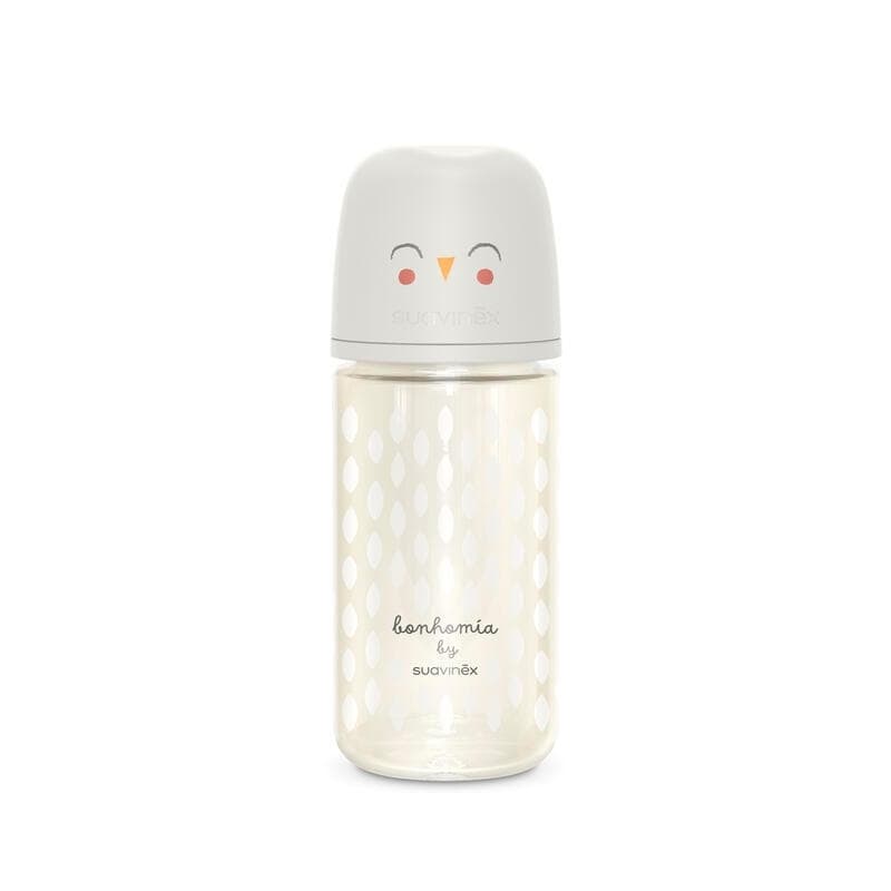 Biberon Verre 240ml Bonhomia Beige, suavinex 2024 — vue 2 sur 2