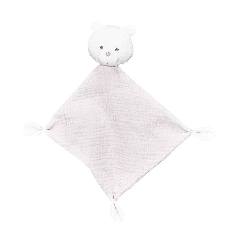 Doudou Mouchoir Gris Lily Grey, lily grey sauthon baby deco gris clair - blanc - a — vue 2 sur 2