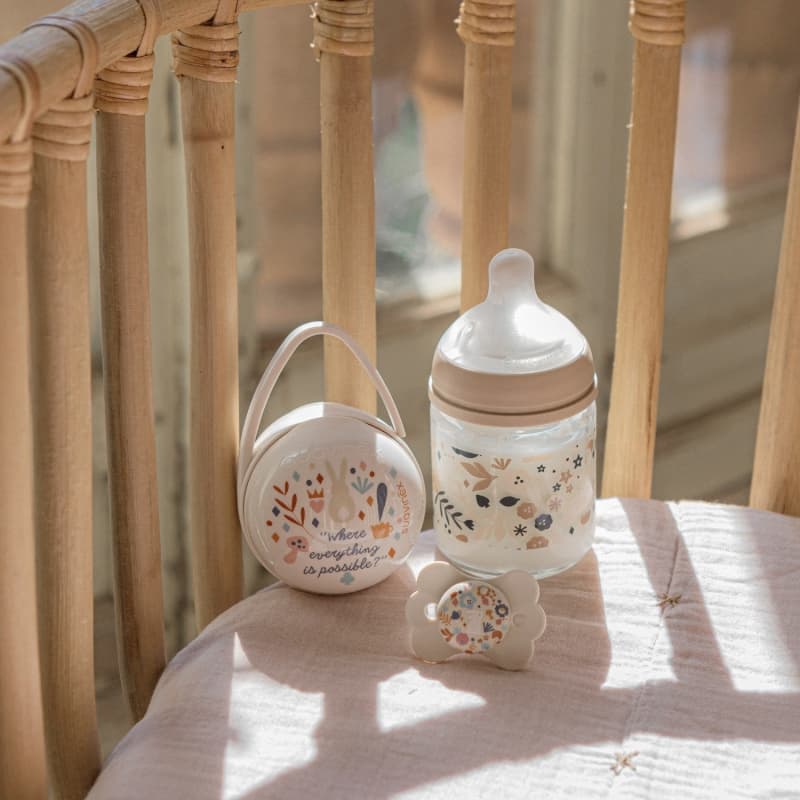 Biberon Verre, beige 120ml wonderland suavinex — vue 3 sur 5