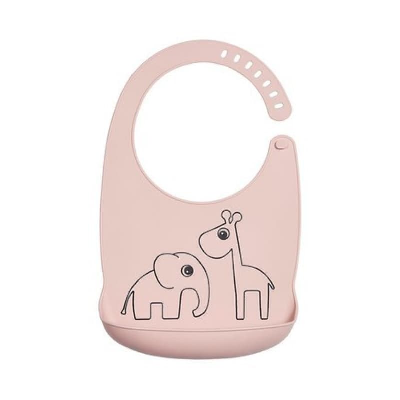 Bavoir Silicone Deer Friends Rose, deer friend rose