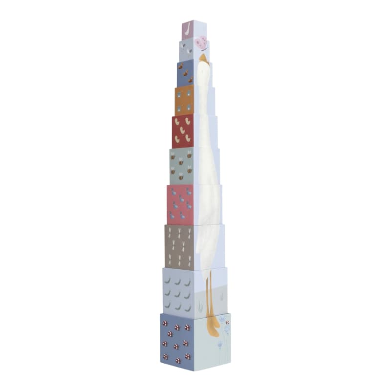 Little Dutch Cubes a Empiler Oie - Carton — vue 1 sur 3