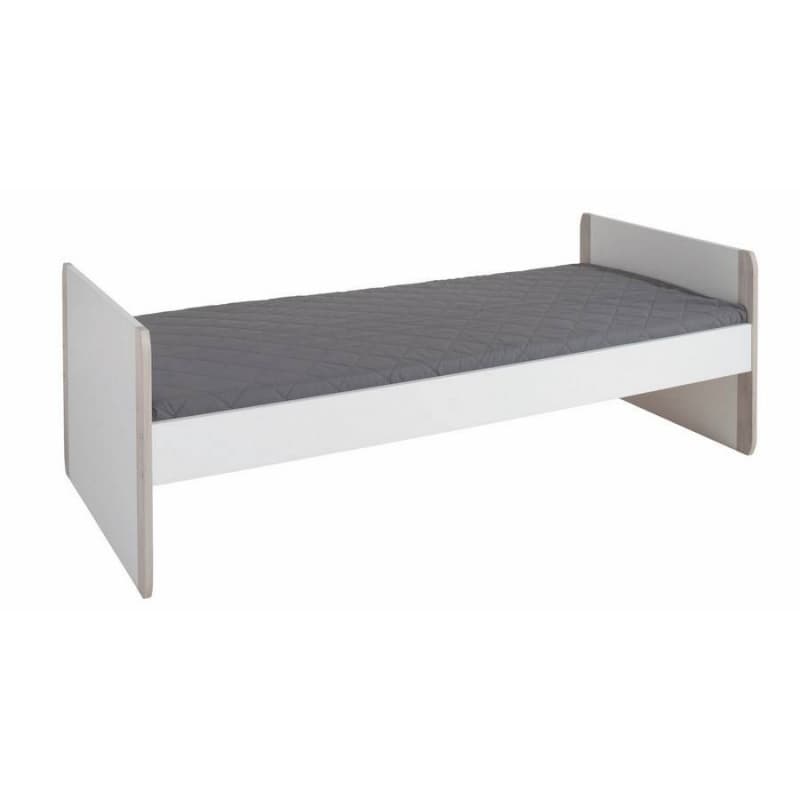 Lit a Bascule 60x120 Metamorphose, chene nautik/blanc craie + long pans — vue 1 sur 2