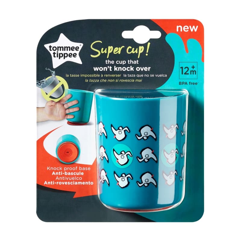 Tasse Anti-chute Supercup 6m+ (190ml) - Bleu/vert, tommee tippee bleu — vue 1 sur 2
