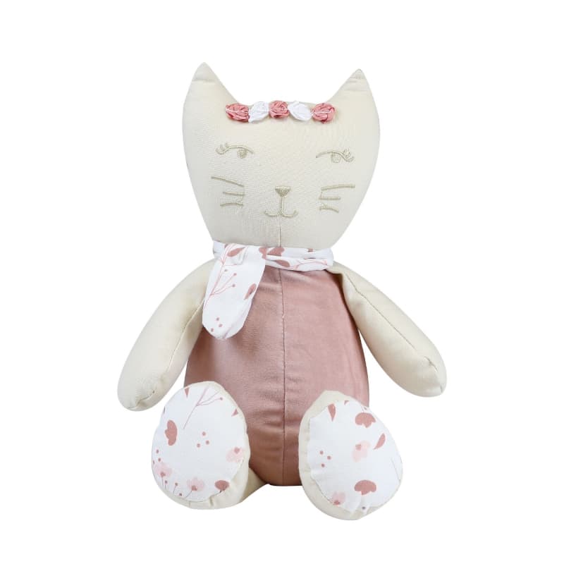 R et Lili Peluche Musical 26cm Rose