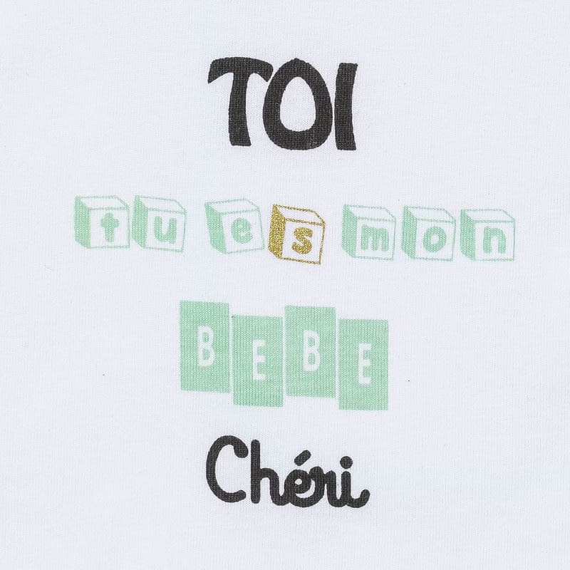 Lot de 3 Bavoirs Naissance, 1bebe cheri+1all over +1uni babycalin multicolore 17x29cm 2022 — vue 2 sur 2