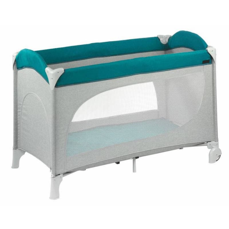 Lit Parapluie Luna 2 Gris Chine Bleu, bebe9reference — vue 2 sur 3