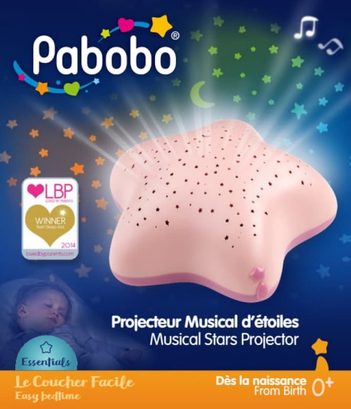 Projecteur d'Etoiles Lolabella, pabobo rose — vue 3 sur 4