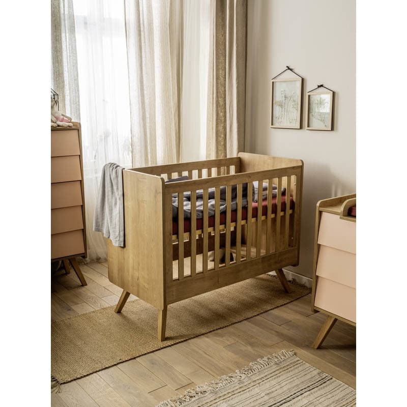 Lit 60x120cm, bois vintage vox