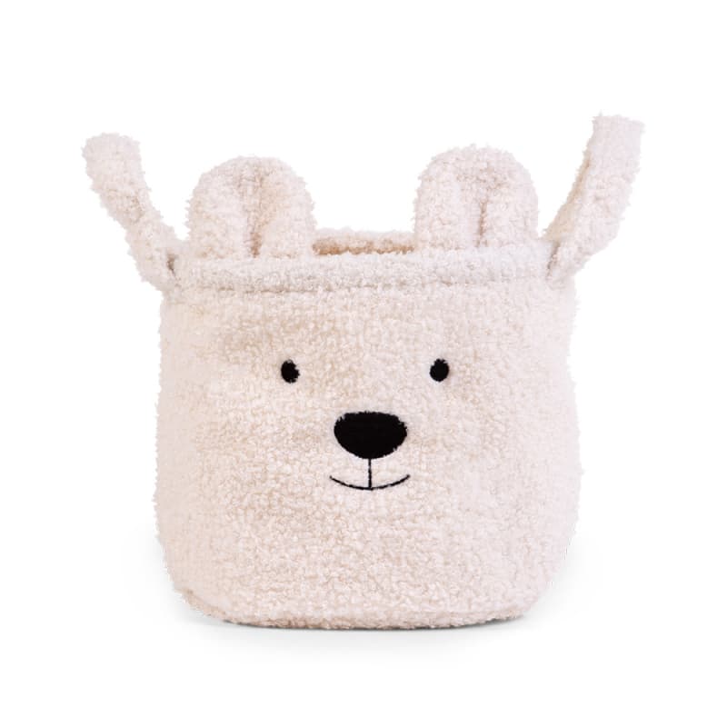 Pannier Teddy 25x20x20, decoration - paniers écru — vue 1 sur 3