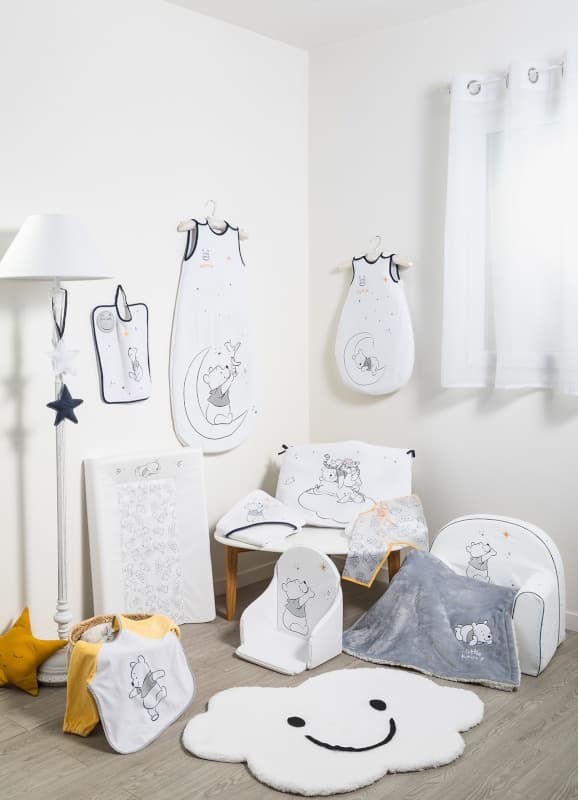 Couverture Bi-matiere 75x100cm - Wpf, winnie disney 75x100