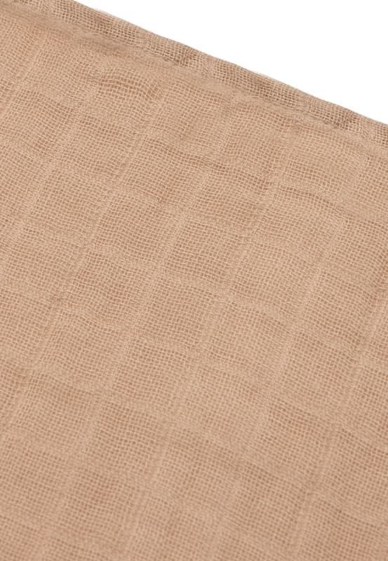 Lange Gaze de Coton Small X4, biscuit ivory 70x70cm basics jollein e-25 — vue 3 sur 4