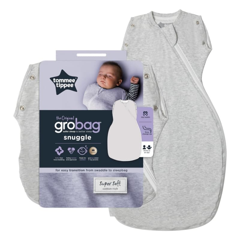 Gigoteuse d'Emmaillotage X1 - 0-4m Tog 1.0 - Grey Marl, tommee tippee gris 0-3 mois