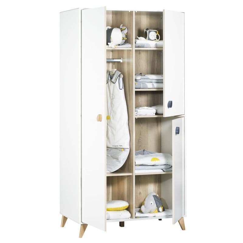 Armoire 1 Gde et 2 Petites Portes Goutte 1 Grande Porte Gauche et 2 Petites Port