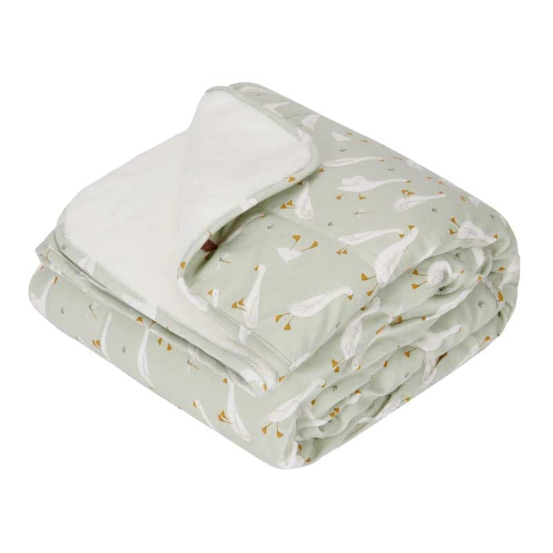Couverture de Lit Bebe Little Goose, wild flowers little dutch olive verte 70x100 2021 — vue 3 sur 3